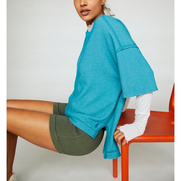 🎉LAST CHANCE🎉 NWT FP Movement Rugby Match Short Sleeve / Surfs Up - Picture 4 of 6